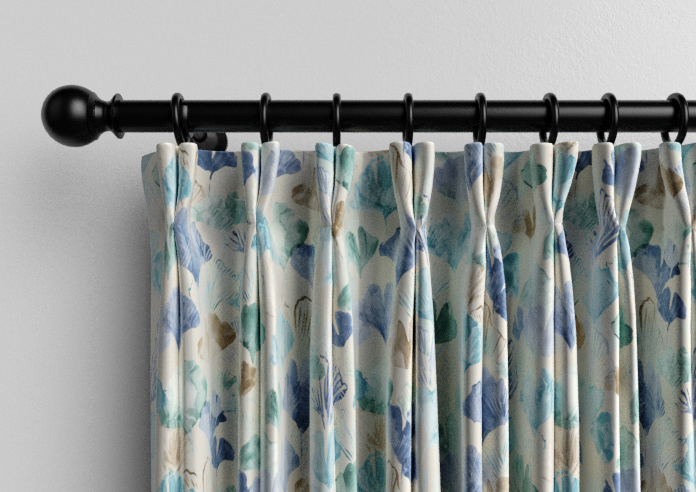 Palm Beach Faux Silk, Cool Water - Made to Measure Curtain - Image 10